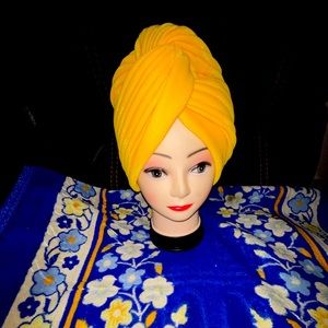 Full head Yellow headscarf